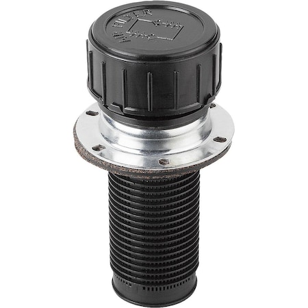 Kipp Filler Neck With Chain, Form:B Thermoplastic, Vent Valve, Comp:Thermoplastic, D=70 K1103.270